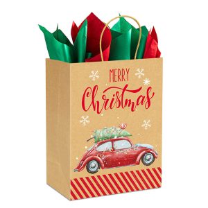 Big Christmas Bags For Gifts Christmas Kraft Large Gift Bags Bulk
