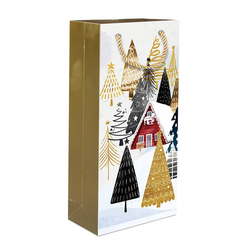 Christmas Gift Wine Bags