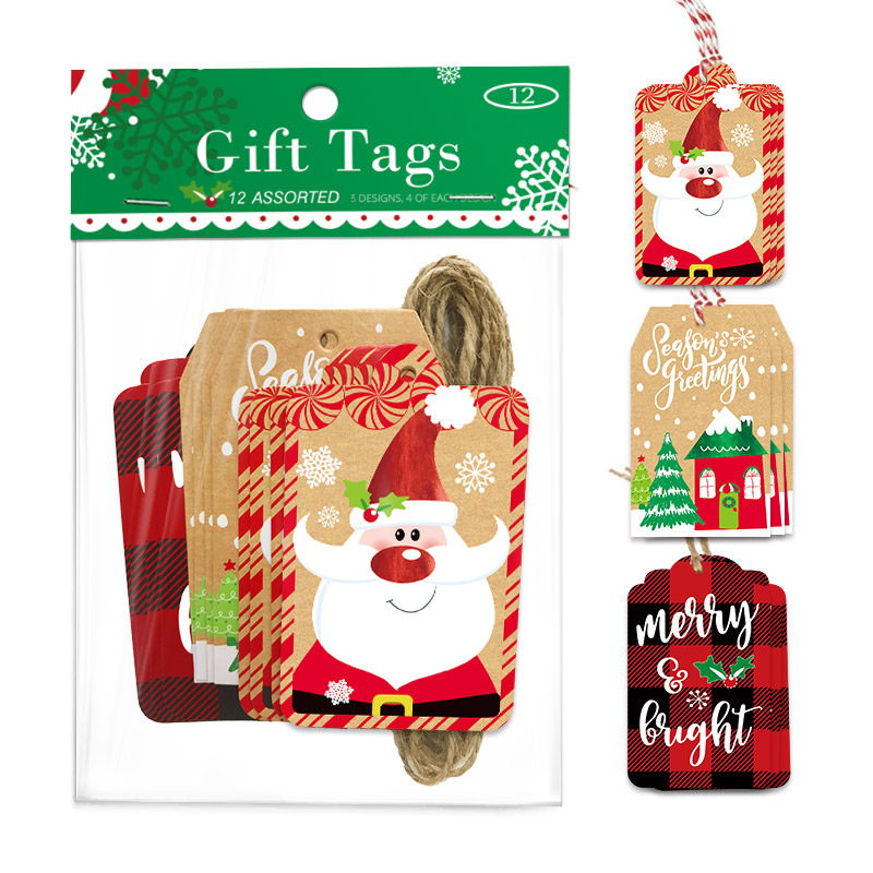 Kraft Christmas Gift Tags
