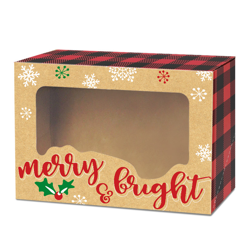 Xmas Kraft Cookie Boxes